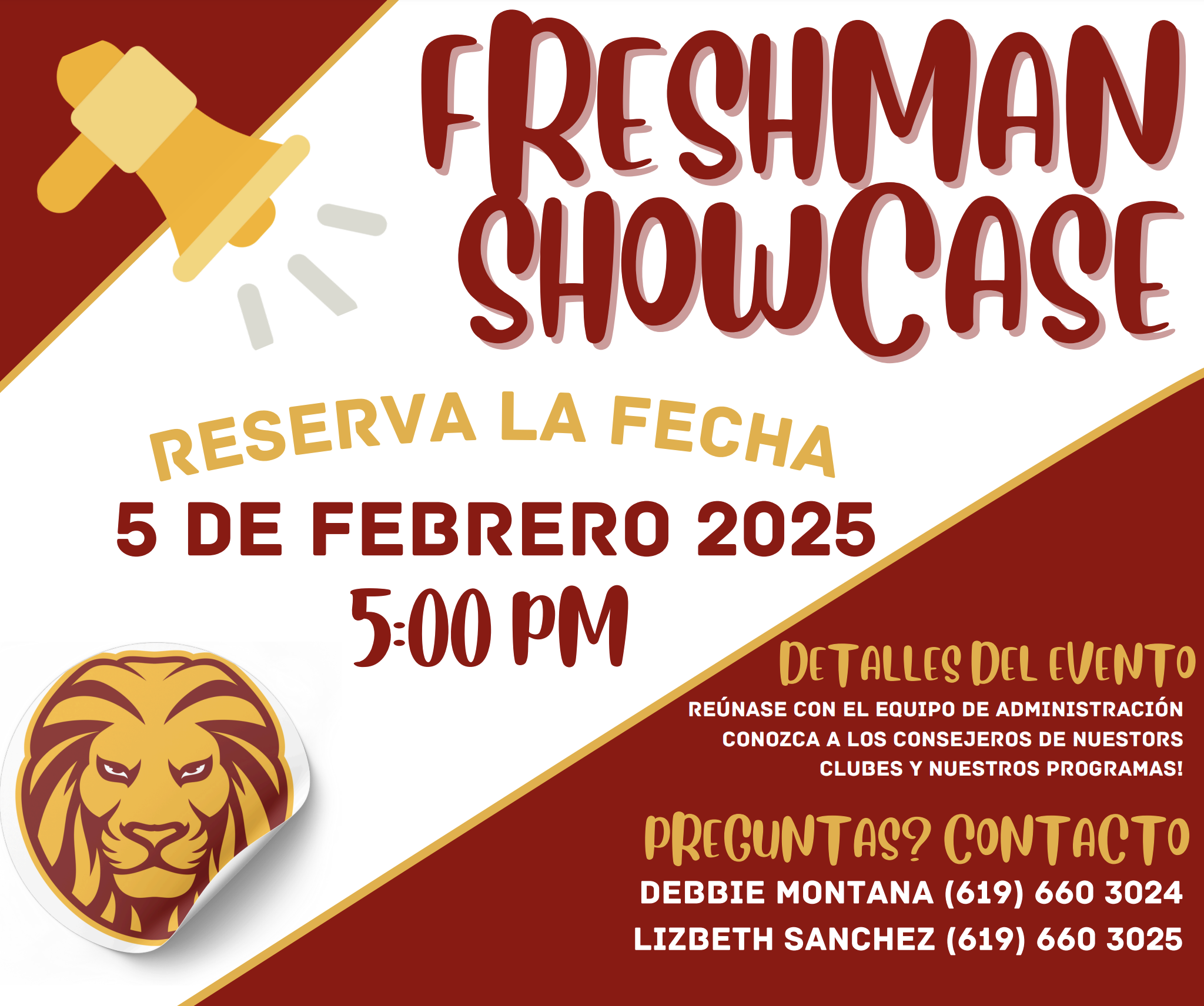 Freshman Showcase será el 5 de febrero