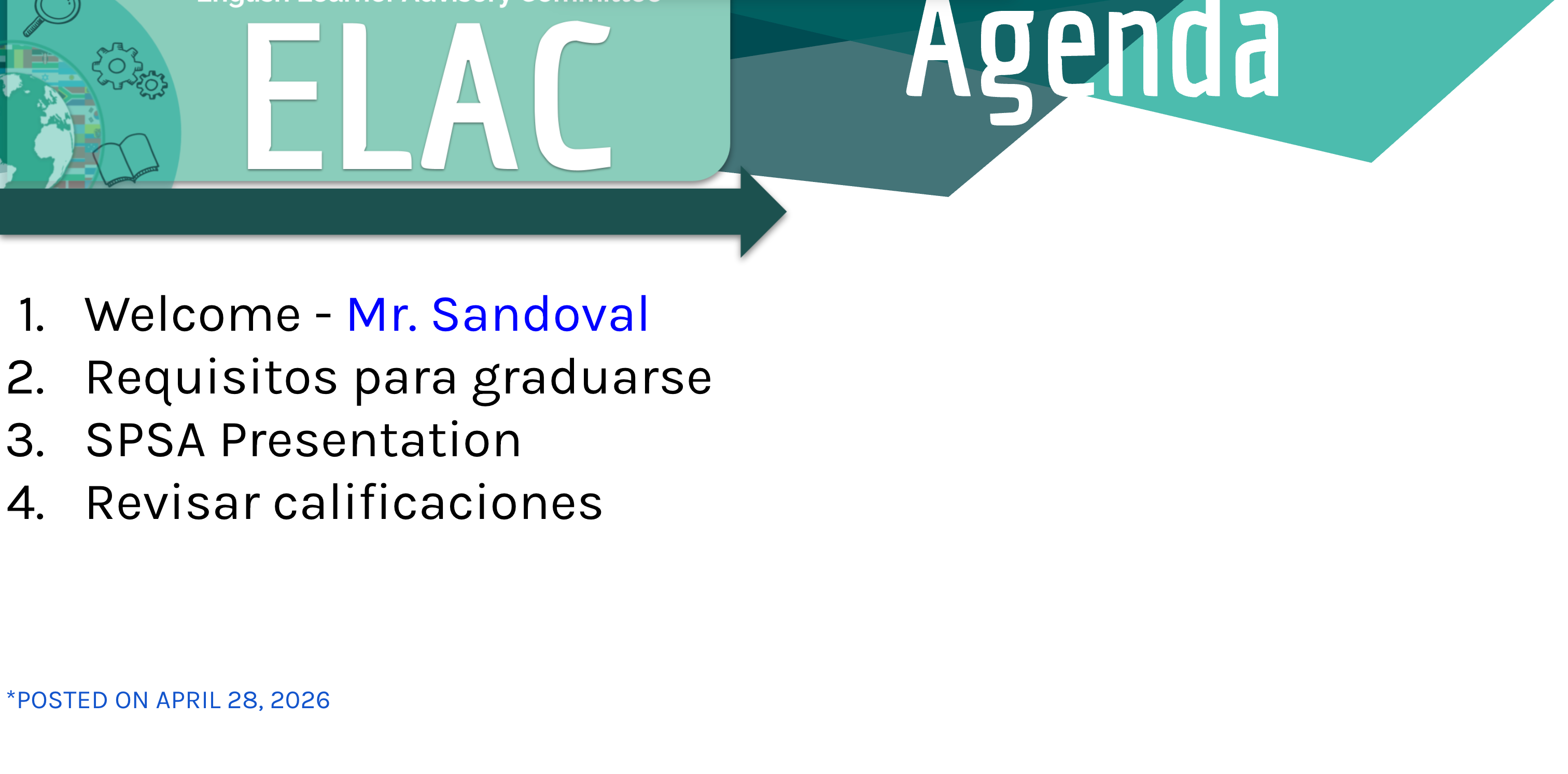 ELAC Agenda Meeting 4